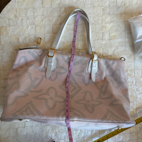 Louis Vuitton Marc Jacobs Monogram Tahitienne Cabas PM tote bag pink canvas 2008 - Picture 12 of 13
